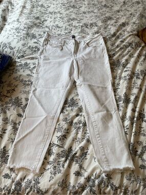 GAP White Ankle-Cropped ‘True Skinny’ Jeans